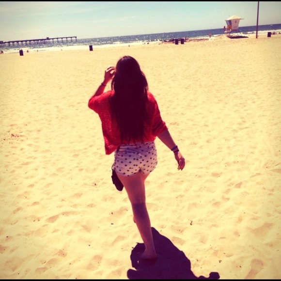 Forever 21  White Denim Shorts - Picture 3 of 5